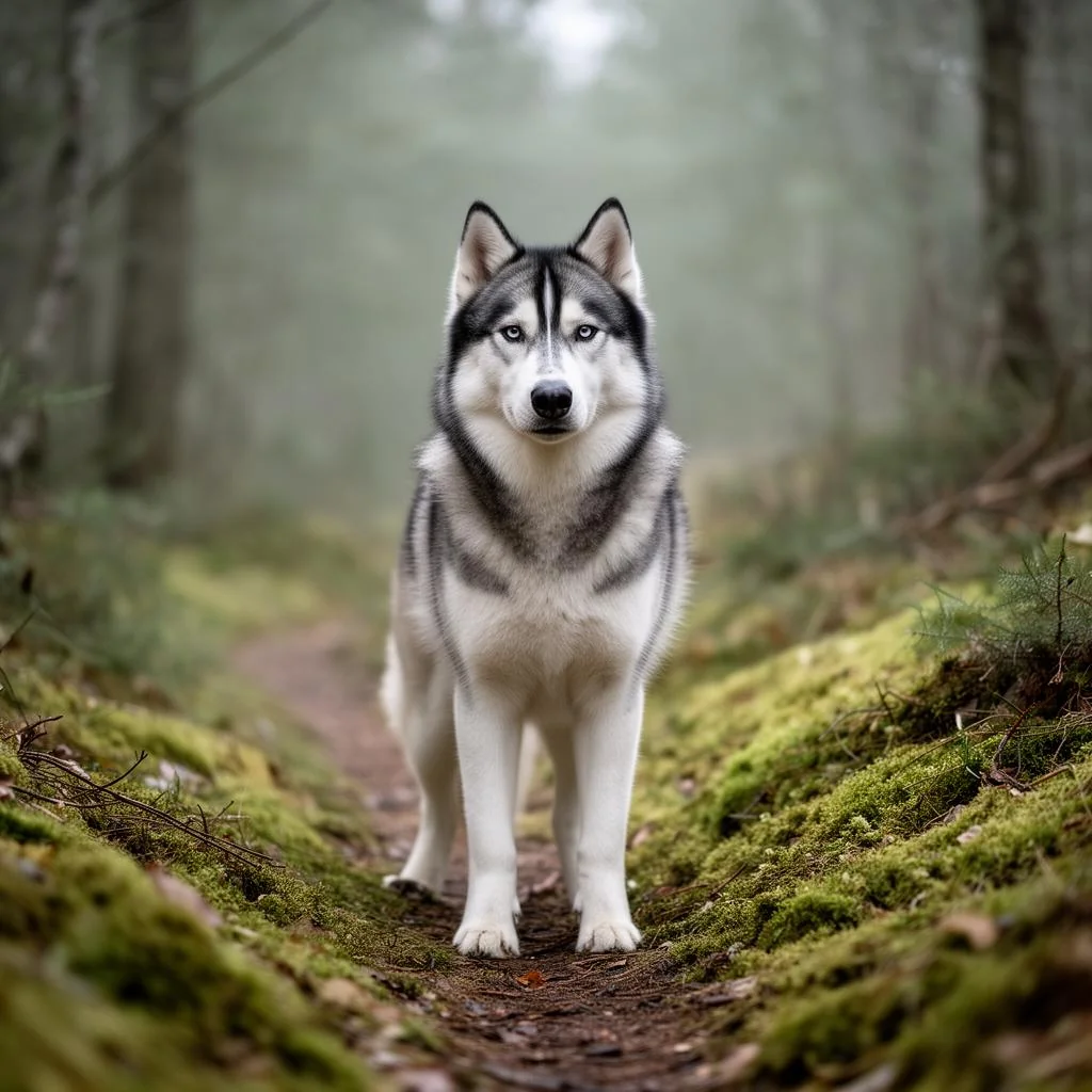 Priya and Atlas (Alaskan Husky)